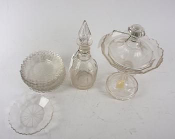 PARTI GLAS, 1800-tal, ca 10 delar.