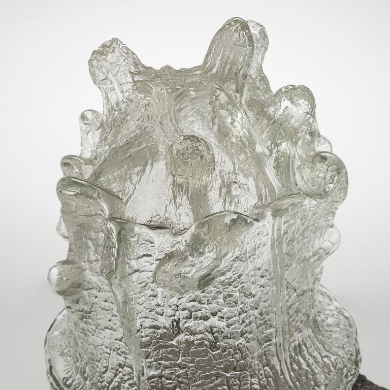 Timo Sarpaneva, veistos, "Ahtojää", signeerattu Timo Sarpaneva Iittala 1967.