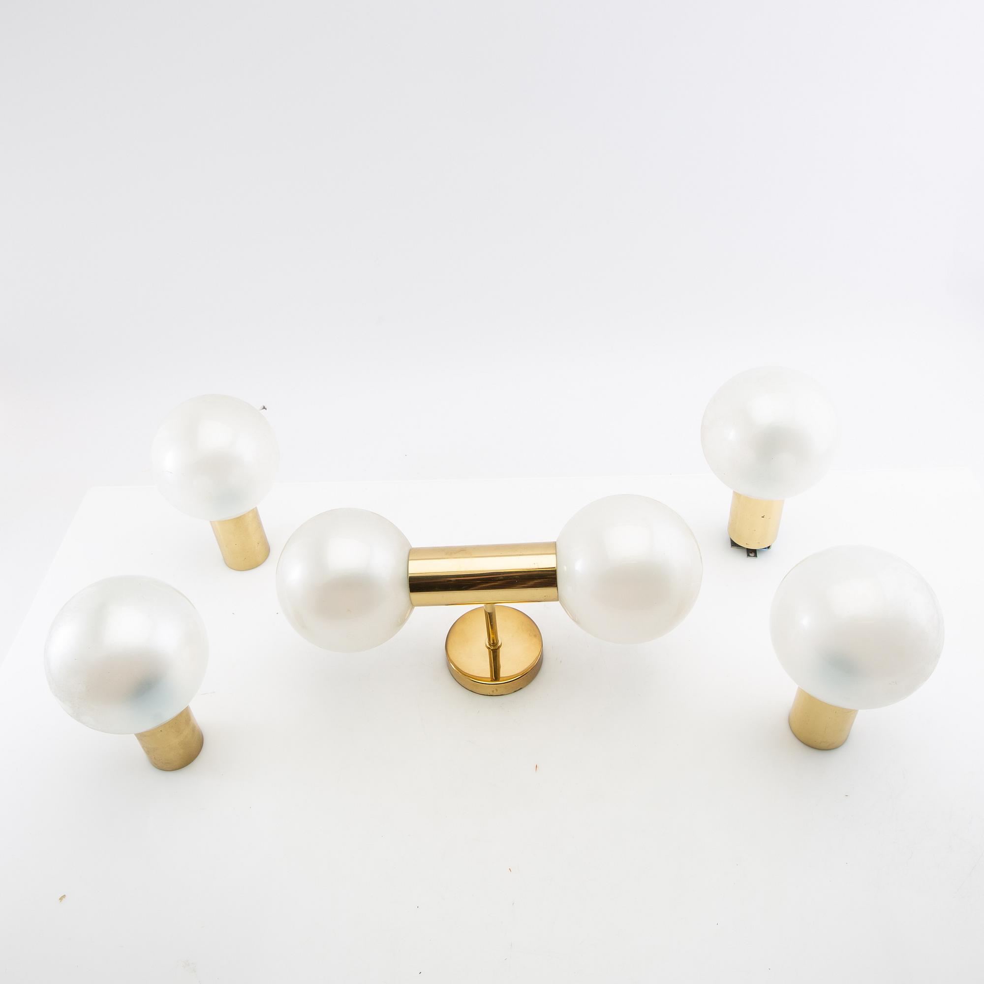 Motoko Ichii, wall lamps, 5 pcs, Personal, 1970s.