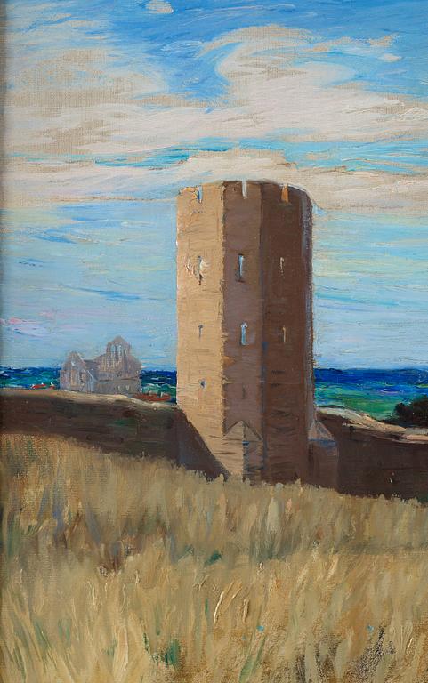Ingeborg Westfelt-Eggertz, View over Visby City Wall from Nordergravar.
