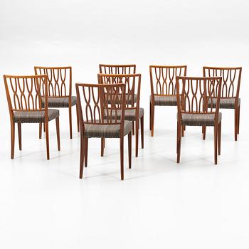 Chairs, 8 pcs, mid-20th century.