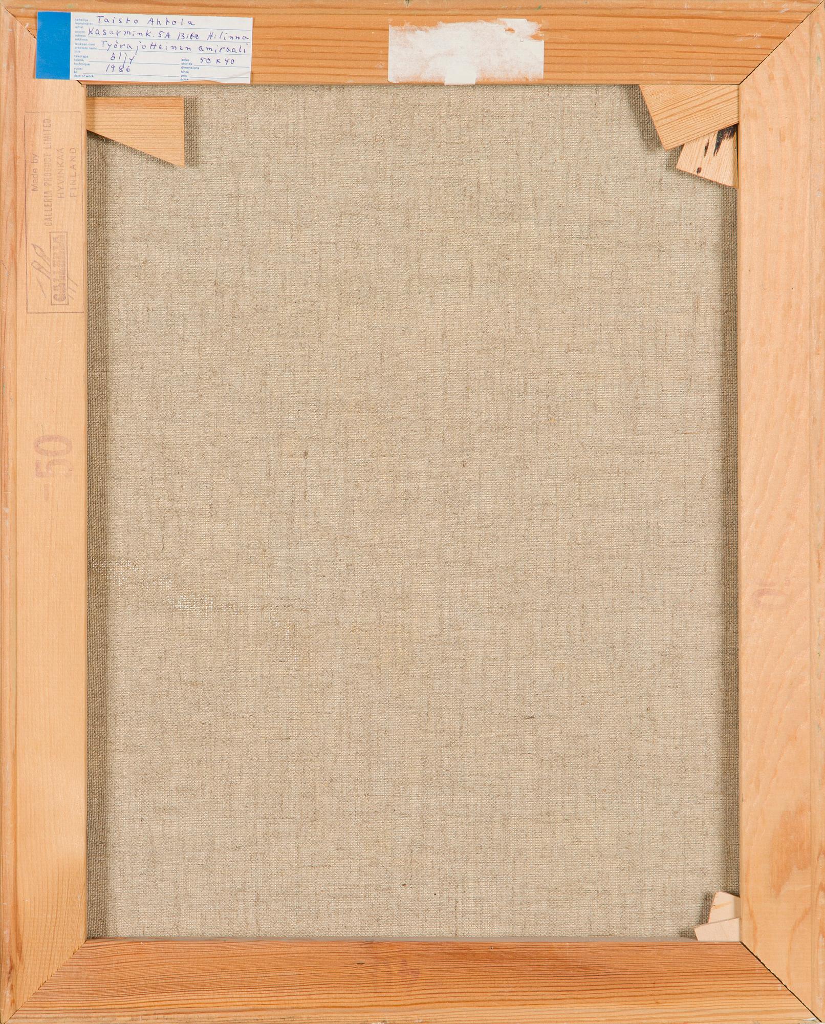 Taisto Ahtola, "Arbetsförhindrad amiral".