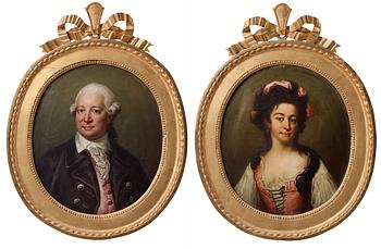 435. Jonas Forsslund Replik, Johan Alströmer (1742-1786) & hans hustru Hedvig Chatarina Danckwart-Lillieström (1762-1837).