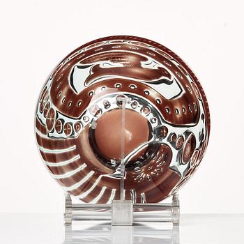 Edvin Öhrström, an "ariel" glas bowl, Orrefors, Sweden 1956.