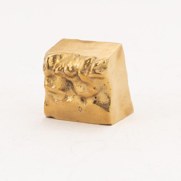 Gudmar Olovson, skulptur. Miniatyr. Osignerad. Brons 3 x 3 x 3 cm.
