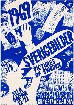 Carl Johan De Geer, affisch "Sverigebilder" 1969.