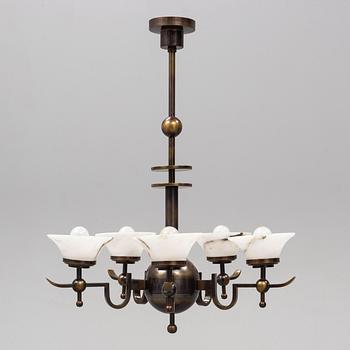 An Art Deco ceiling lamp, 1920s-30s.