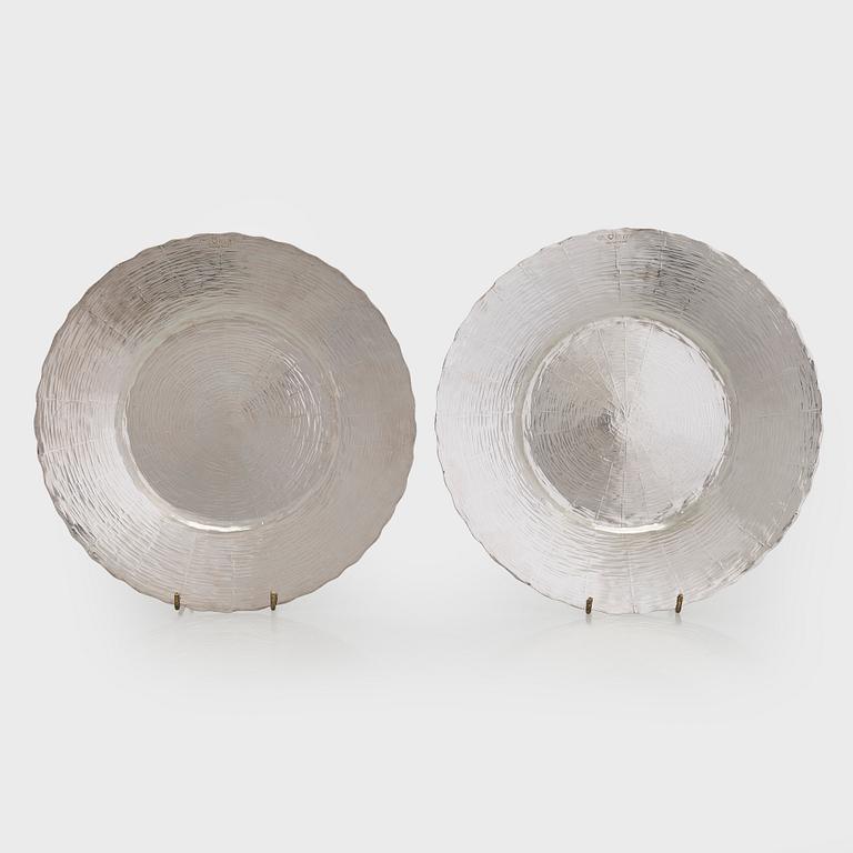 Tapio Wirkkala, Fat, ett par, silver, TW 140, Kultakeskus, Tavastehus 1976.