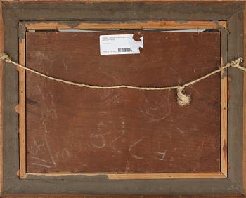 OKÄND KONSTNÄR, olja på pannå, 1800-tal.