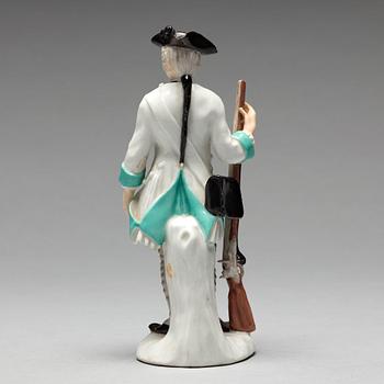 FIGURIN, porslin. Tyskland, 17/1800-tal. Omärkt.