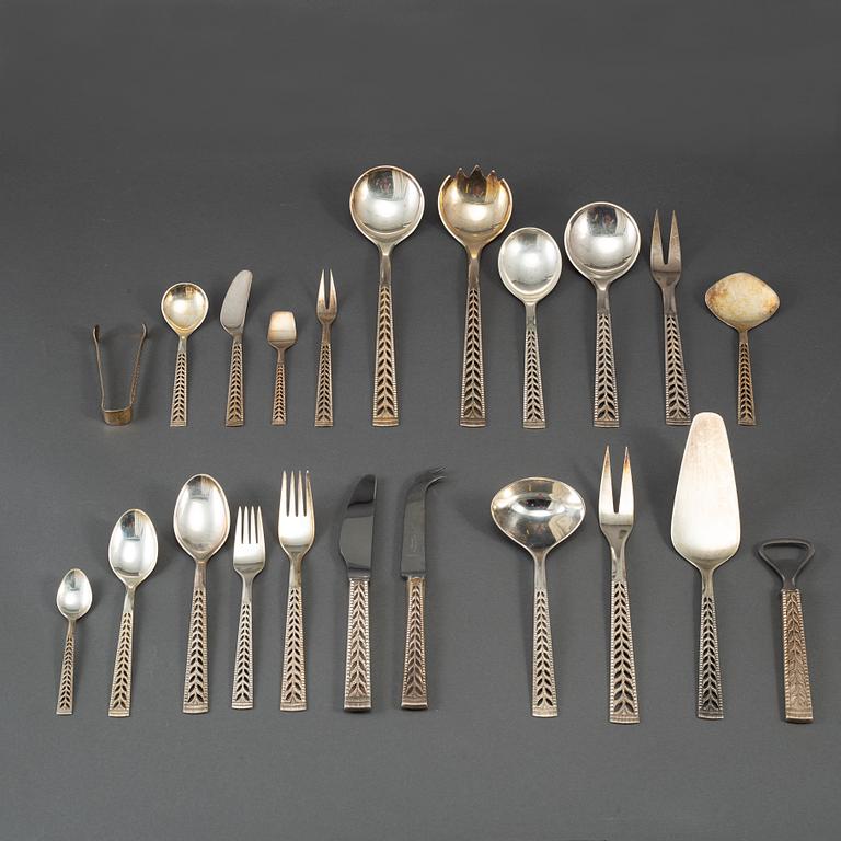 114 psc 830 silver cutlery, Norway 20th century.