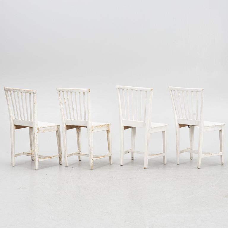 Chairs, 4 pcs, first half of the 19th century.
