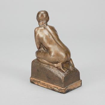 OLOF AHLBERG, skulptur, brons, signerad och daterad 1912.