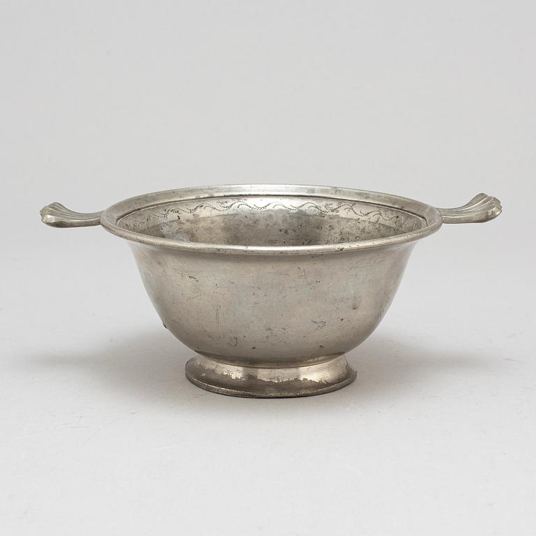 A pewter bowl by Firma Svenskt Tenn, Stockholm 1931.