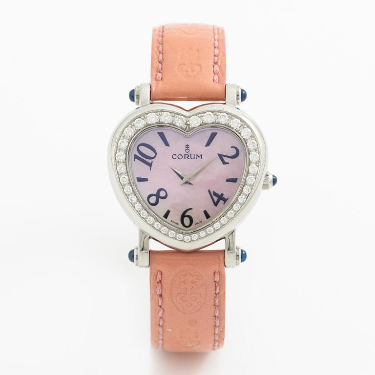 Corum, "Heart Beat", "MOP dial", armbandsur, 30 mm.