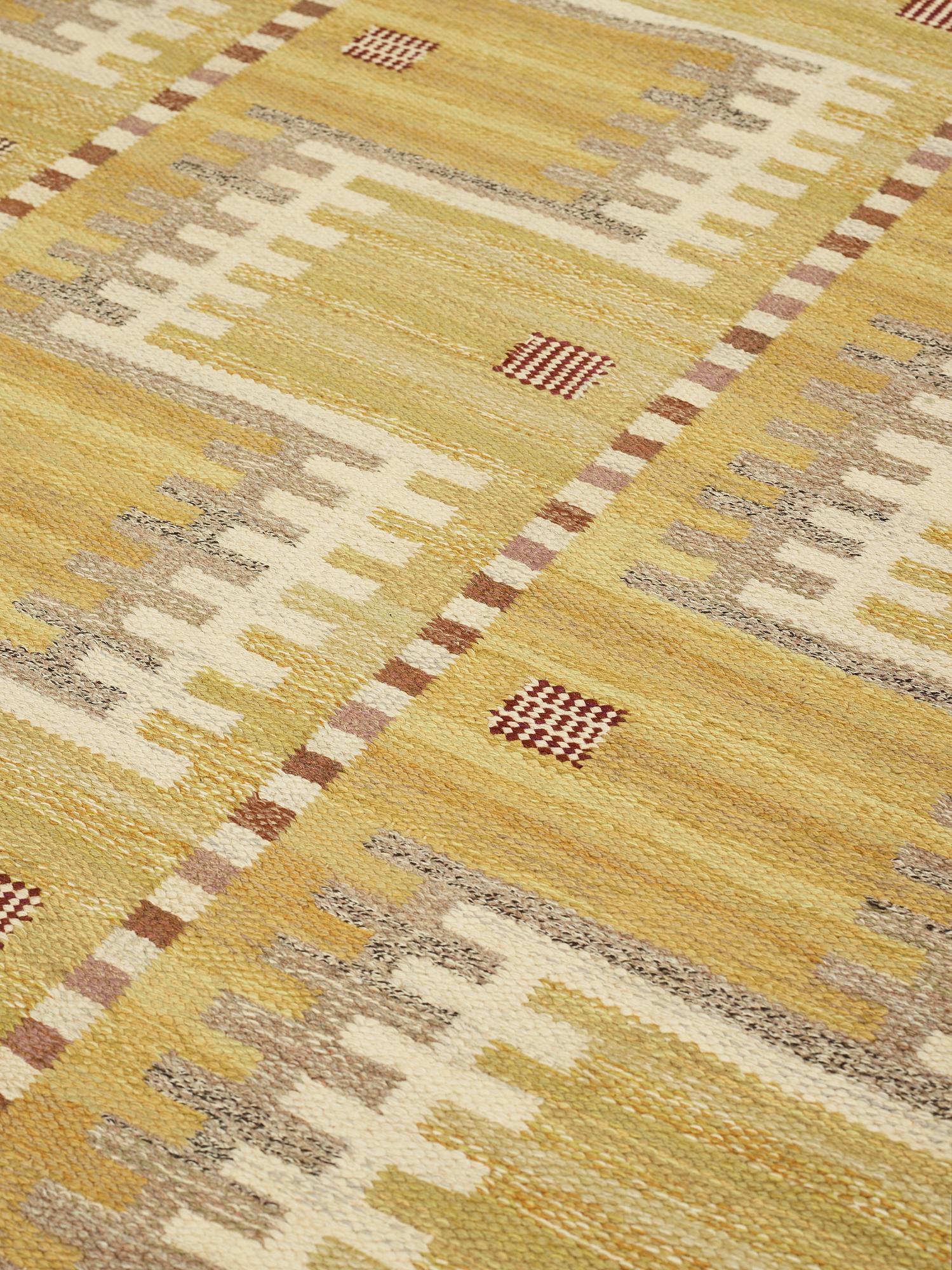 Marianne Richter, MATTA, "Gula havet", rölakan, ca 527 x 288,5 cm, signerad AB MMF MR.