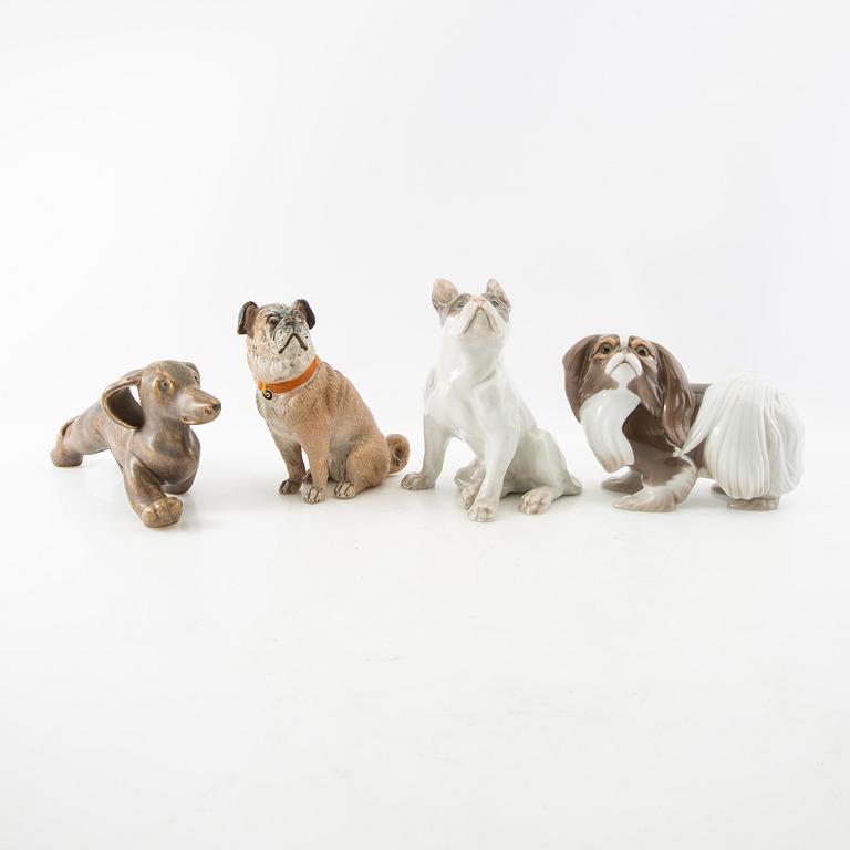 Figurines 10 pcs including Bing & Grøndahl 20th century.
