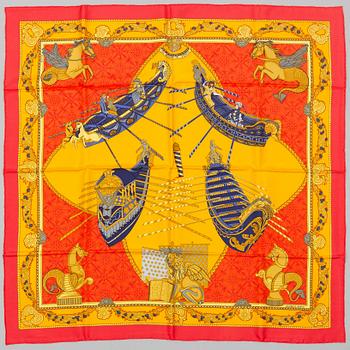 Hermès, scarf, "Les Bissone de Venise".