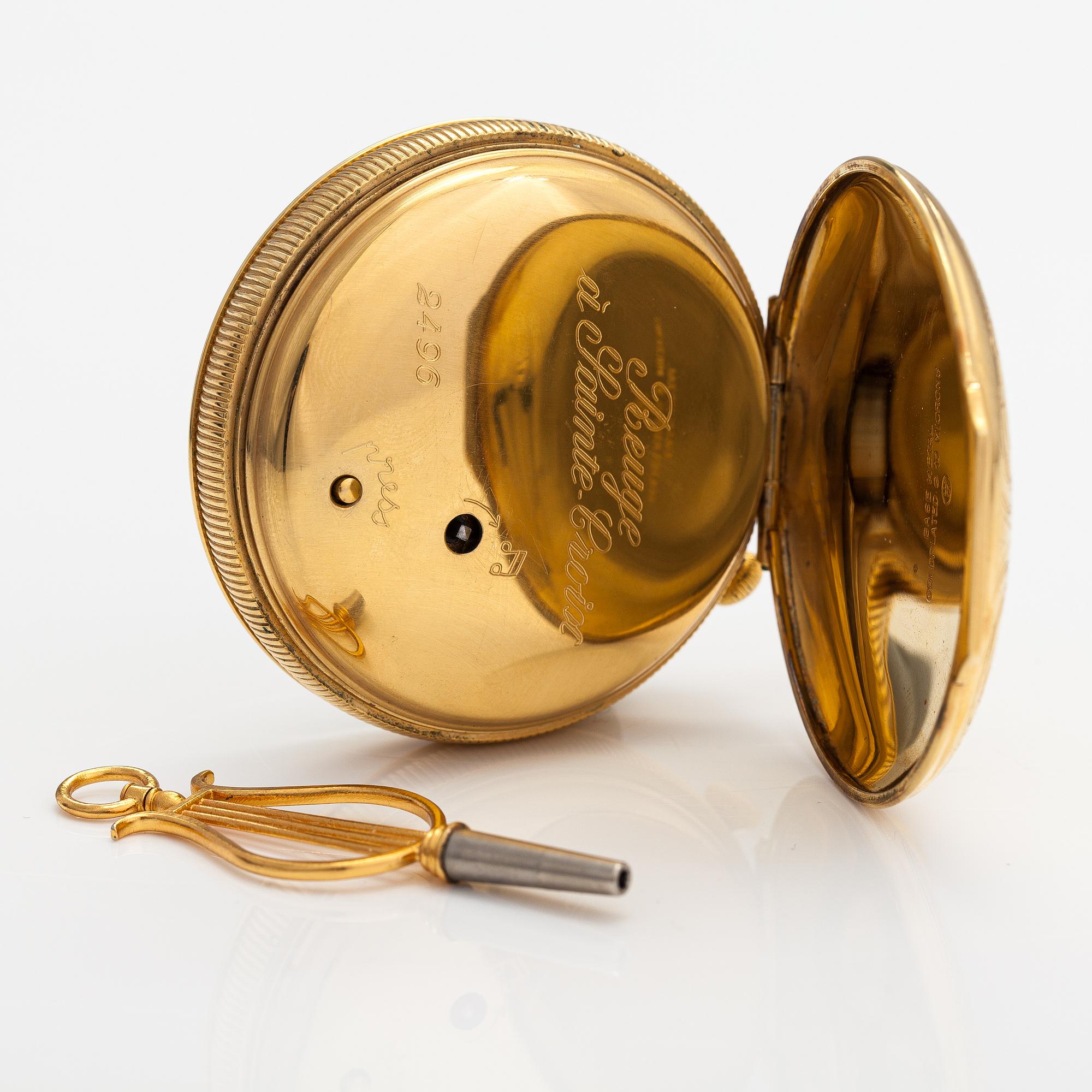 Charles Reuge "The Fountain", musical automaton pocket watch, alarm, 57 mm.