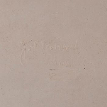 Josef Manuel, A ceramic sculpture, signed.