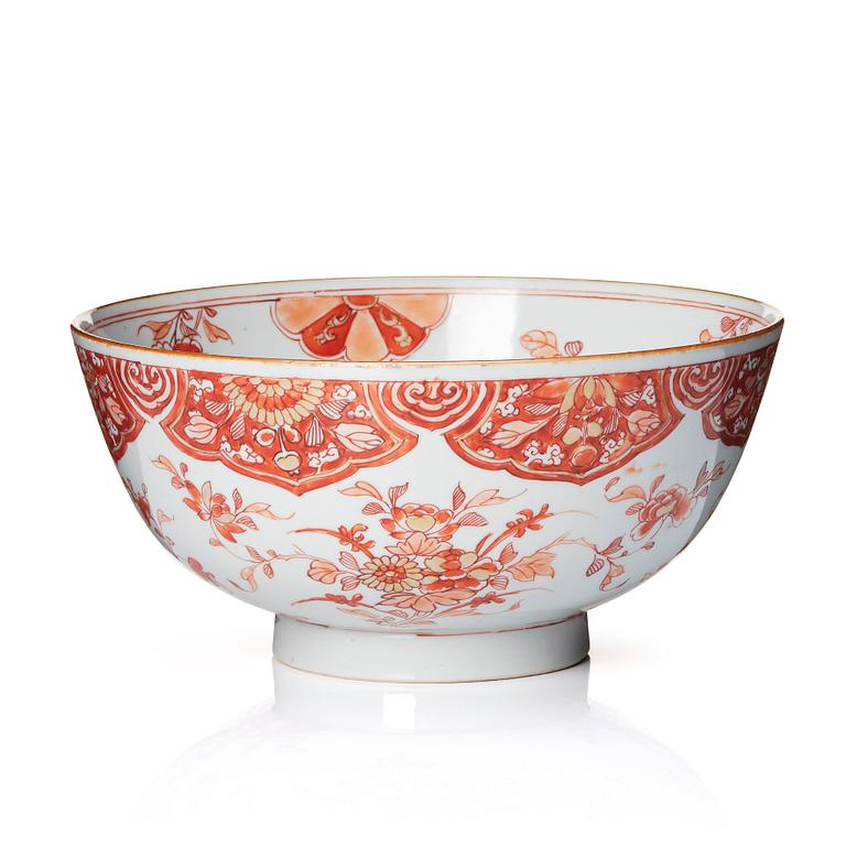 A iron red bowl, Qing dynasty, early 18th Century.