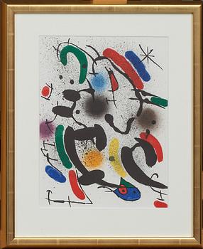 JOAN MIRÓ, färglitografi, osignerat.
Ur boken litographe No 1.