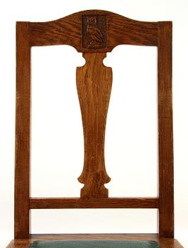 MATSALSBORD, nybarock, 1800/1900-tal samt STOLAR, 6 st, jugend, 1900-talets första kvartal.