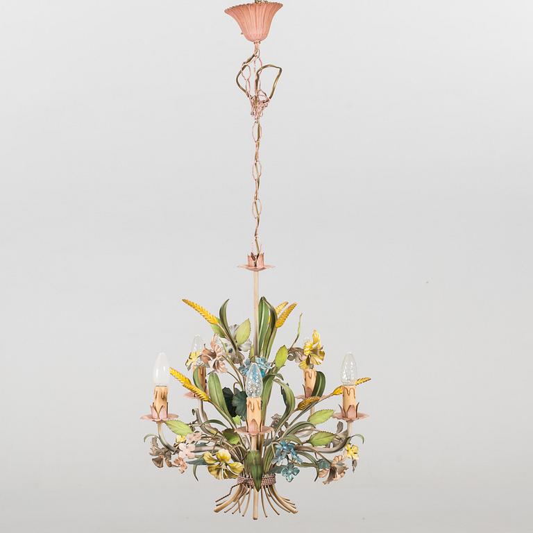 AN ITALIAN CEILING LAMP, second half of the 20th century.