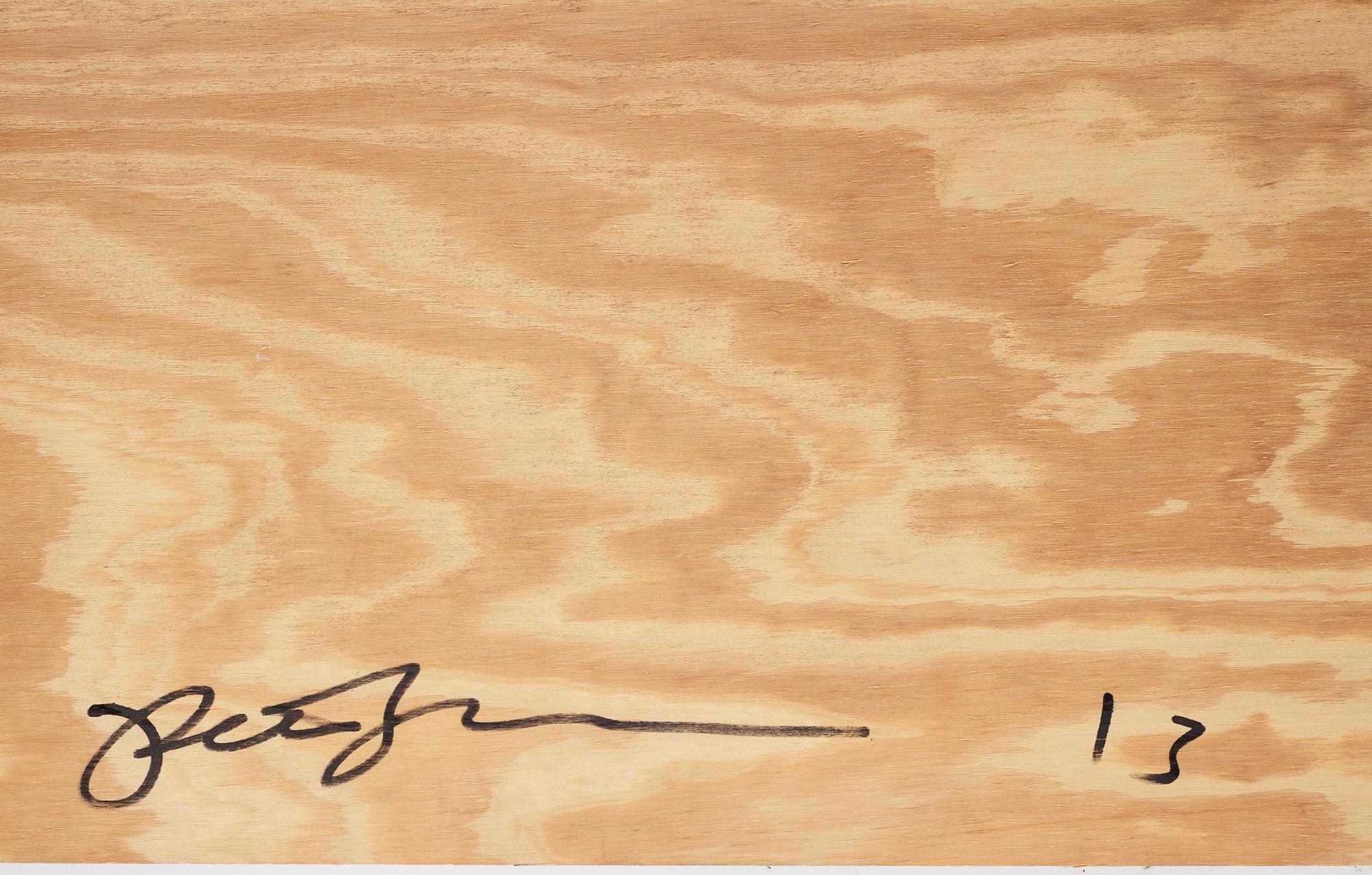 Peter Sutherland, signed and dated -13 verso.