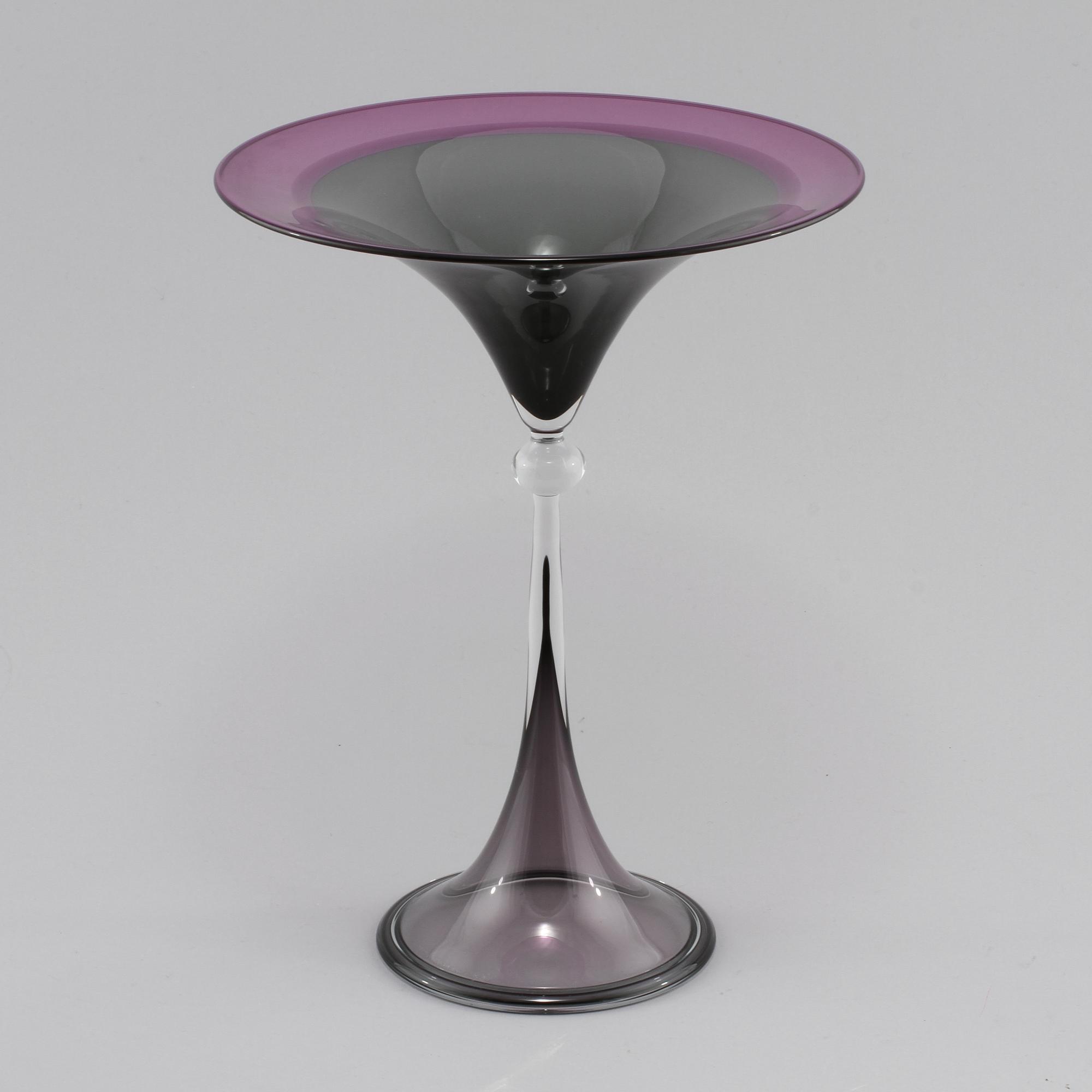 WILKE ADOLFSSON, tuplanglas, signerad och daterad -87.