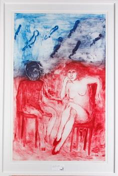 Suzanne Nessim · NESSIM, SUZANNE, färglitografi, signerad, daterad och numr -89, 28/50. 