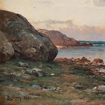 Berndt Lindholm, 'Solnedgång i Bohuslän' (Sunset Bohuslän).