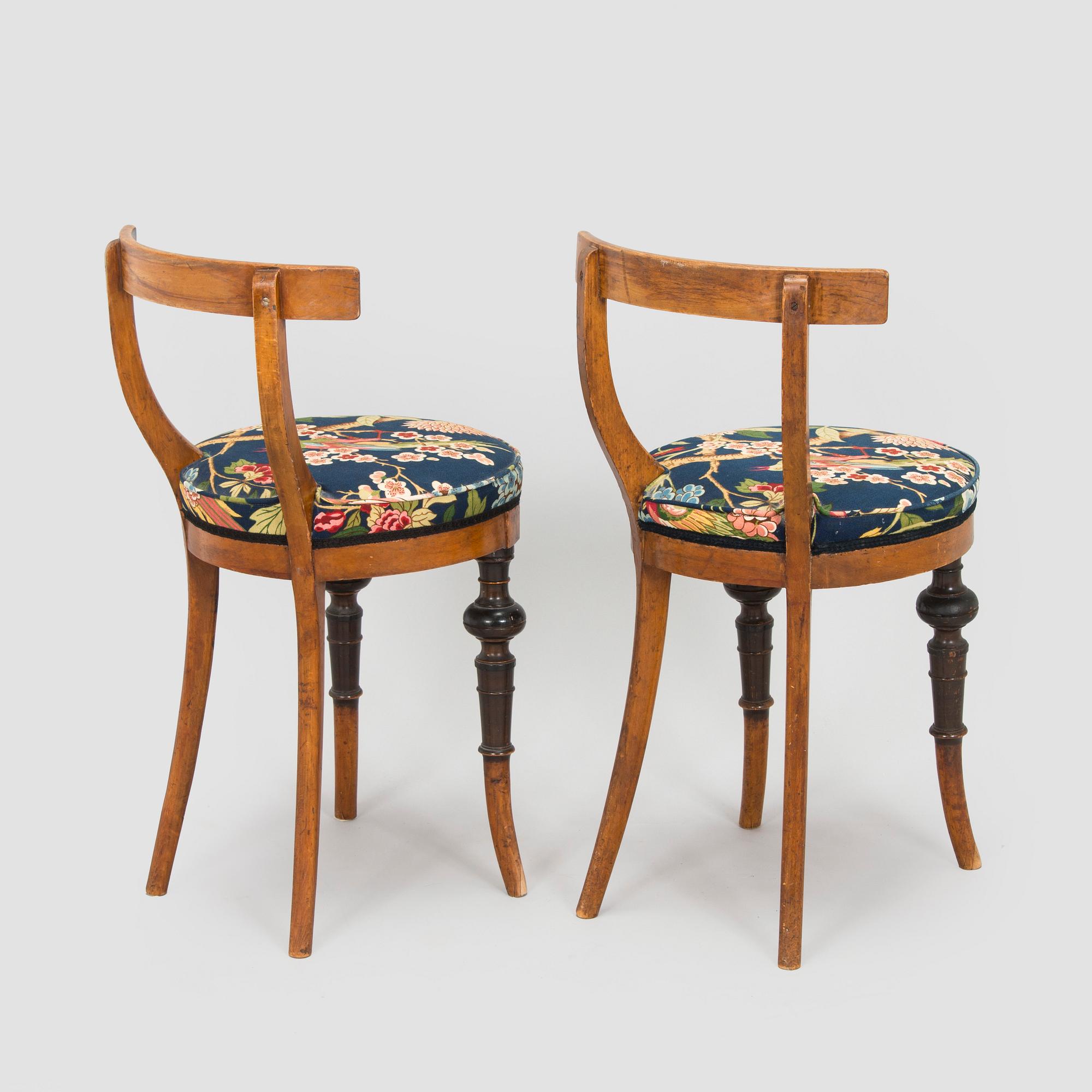 Stolar, 2 st, Danmark, 1800-talets slut.