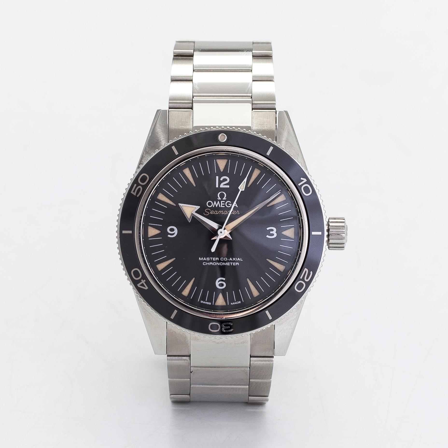 Omega, Seamaster 300, Master Co-Axial Chronometer, wristwatch, 41 mm.