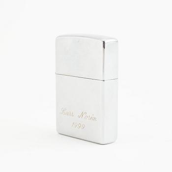 Zippo, lighter, engraved Lars Norén 1999.