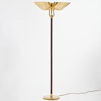 Carl-Axel Acking, a brass floor lamp model "2645", Bröderna Malmströms Metallvarufabrik, Malmö, 1940s-50s.