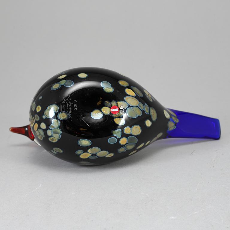 OIVA TOIKKA, glasfågel, Wildwood Cuckoo (Korpikäki), signerad O.Toikka, Nuutajärvi 2003.