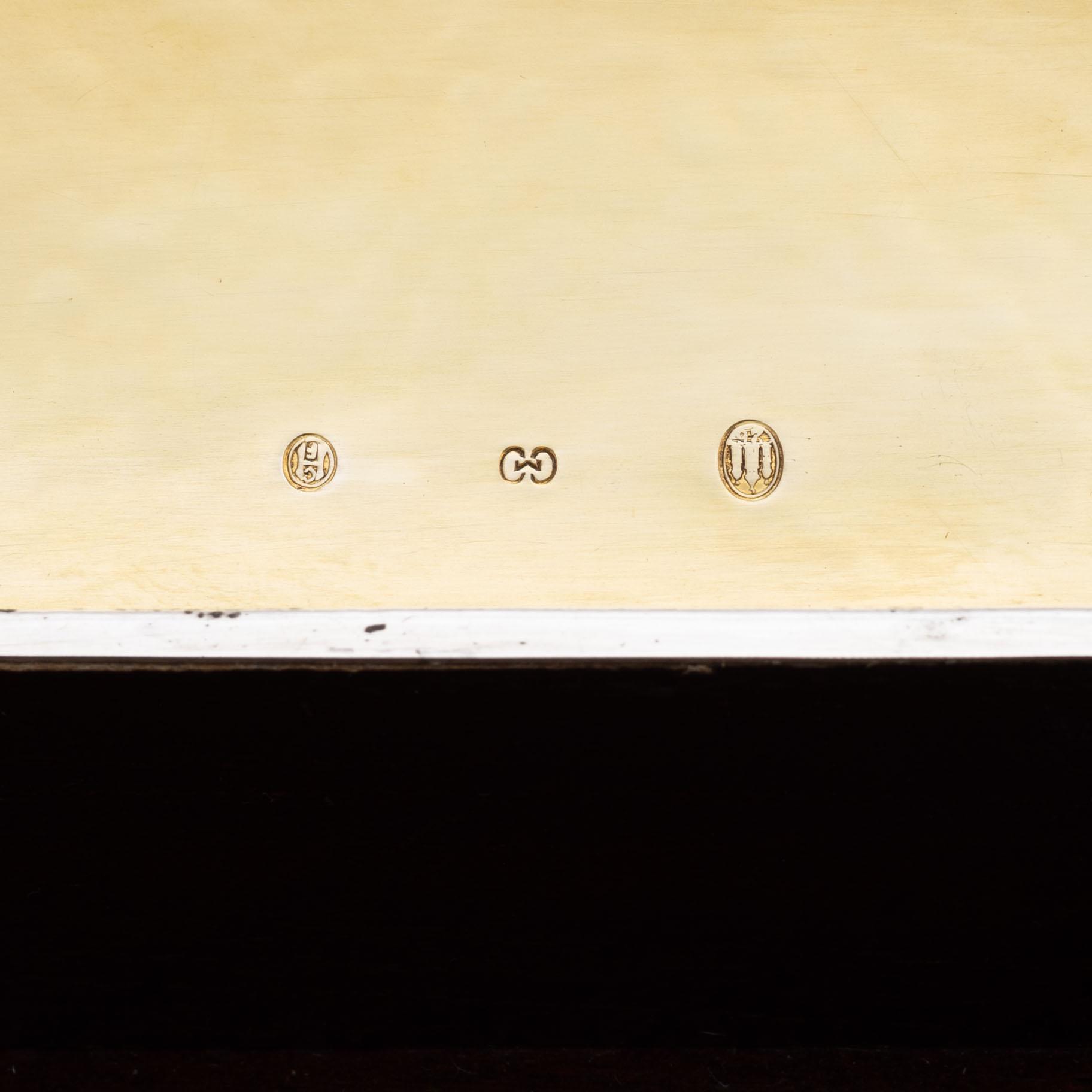 A silver cigarr box, Denmark, 1926.