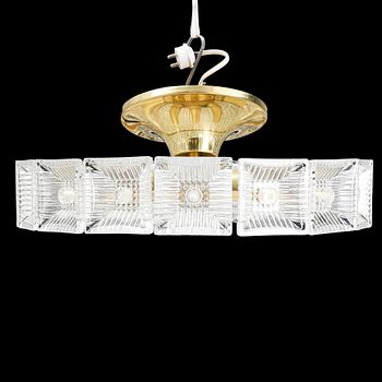 A Carl Fagerlund ceiling lamp, Orrefors.