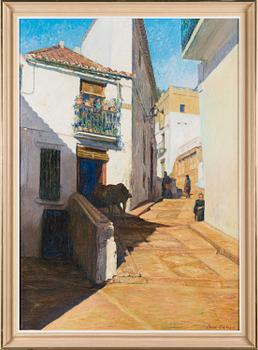 JOSE ORTEGA, oil on canvas, signed.