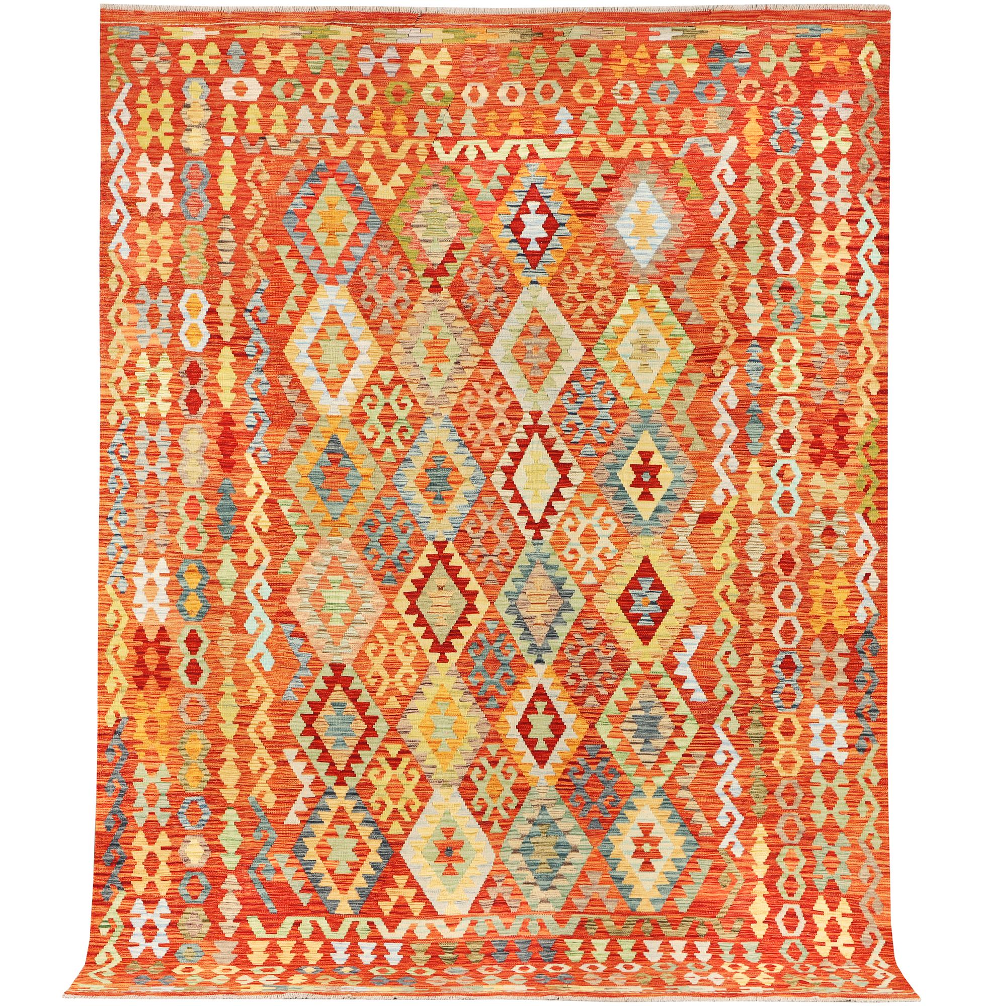 A Kilim carpet, c. 343 x 247 cm.