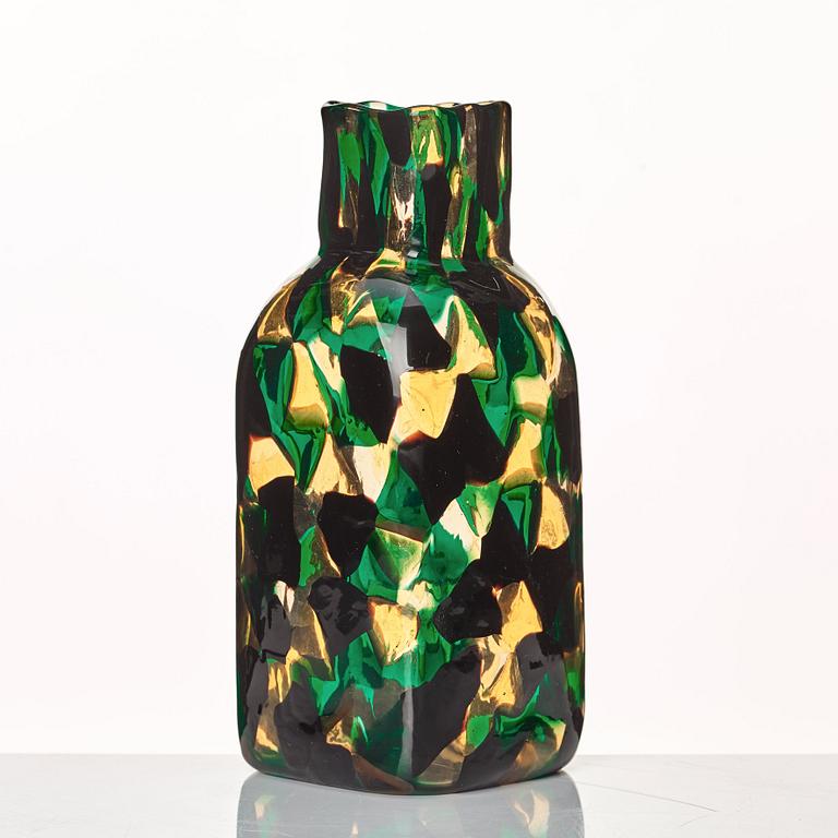 Fulvio Bianconi, a rare "Pezzato Americano" vase, Venini, Murano, Italy ca 1950, model 3541.