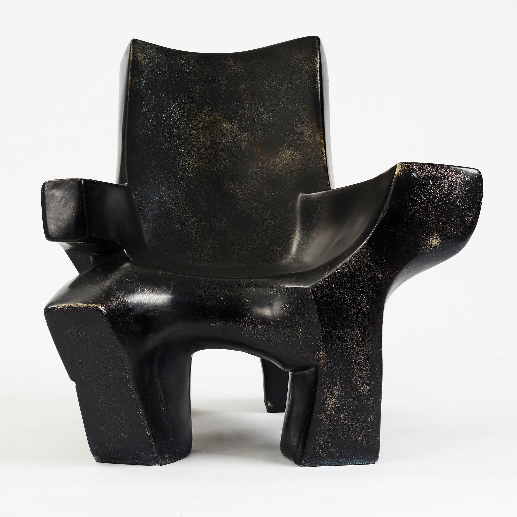 Philippe Zunino, a unique easy chair/ sculpture, France, 1980's.