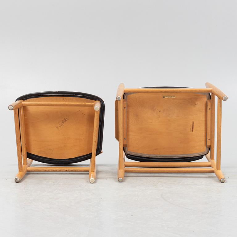 Børge Mogensen, an armchair and chair, Carl Andersson & Söner, second half of the 20th century.