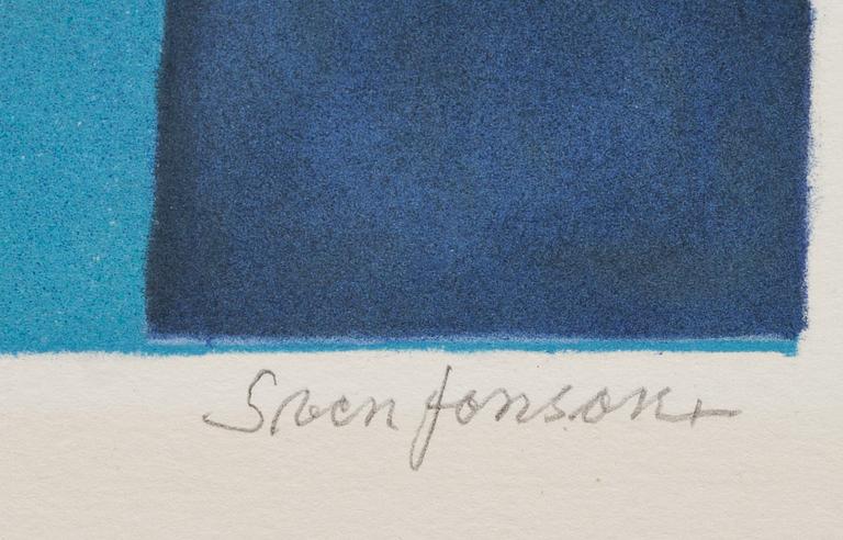 SVEN JONSON, färglitografi, signerad och numrerad VI/XXXV.