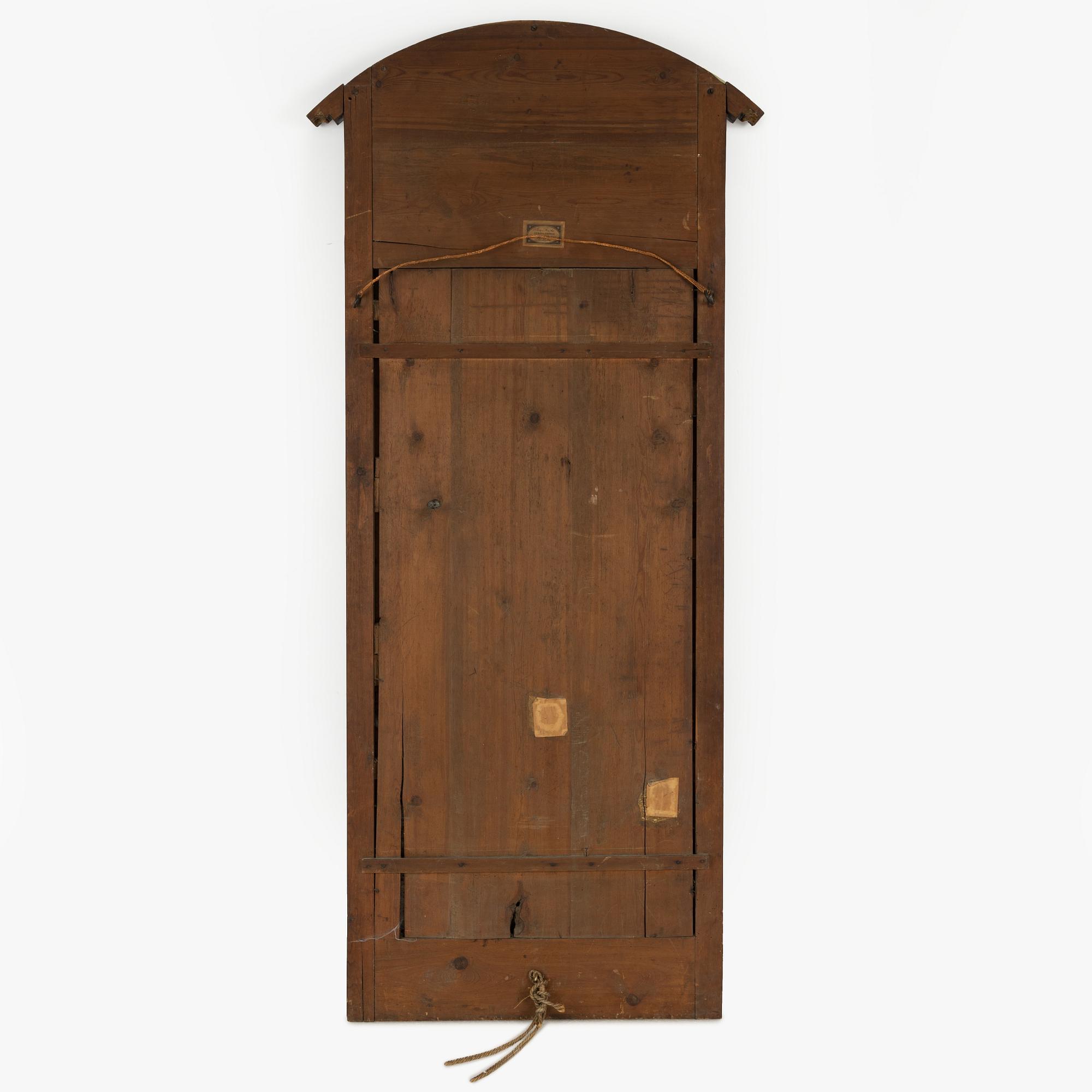 Spegel, empire, av Jonas Frisk (spegelfabrikör i Stockholm 1805-1824).