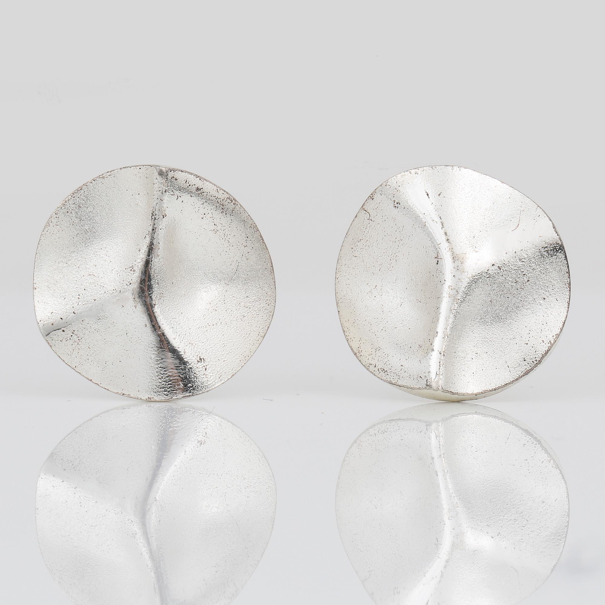 ÖRHÄNGEN, sterling silver, Björn Weckström, Lapponia, Finland, 1991. Vikt ca 11,63 g.