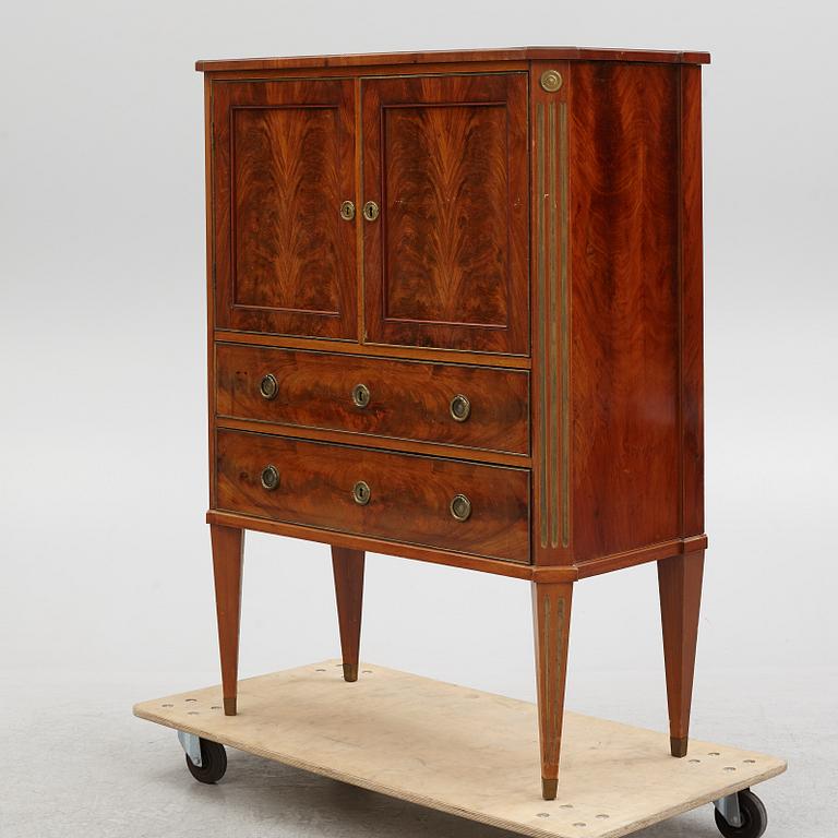 A Gustavian Style Cabinet, circa 1900.