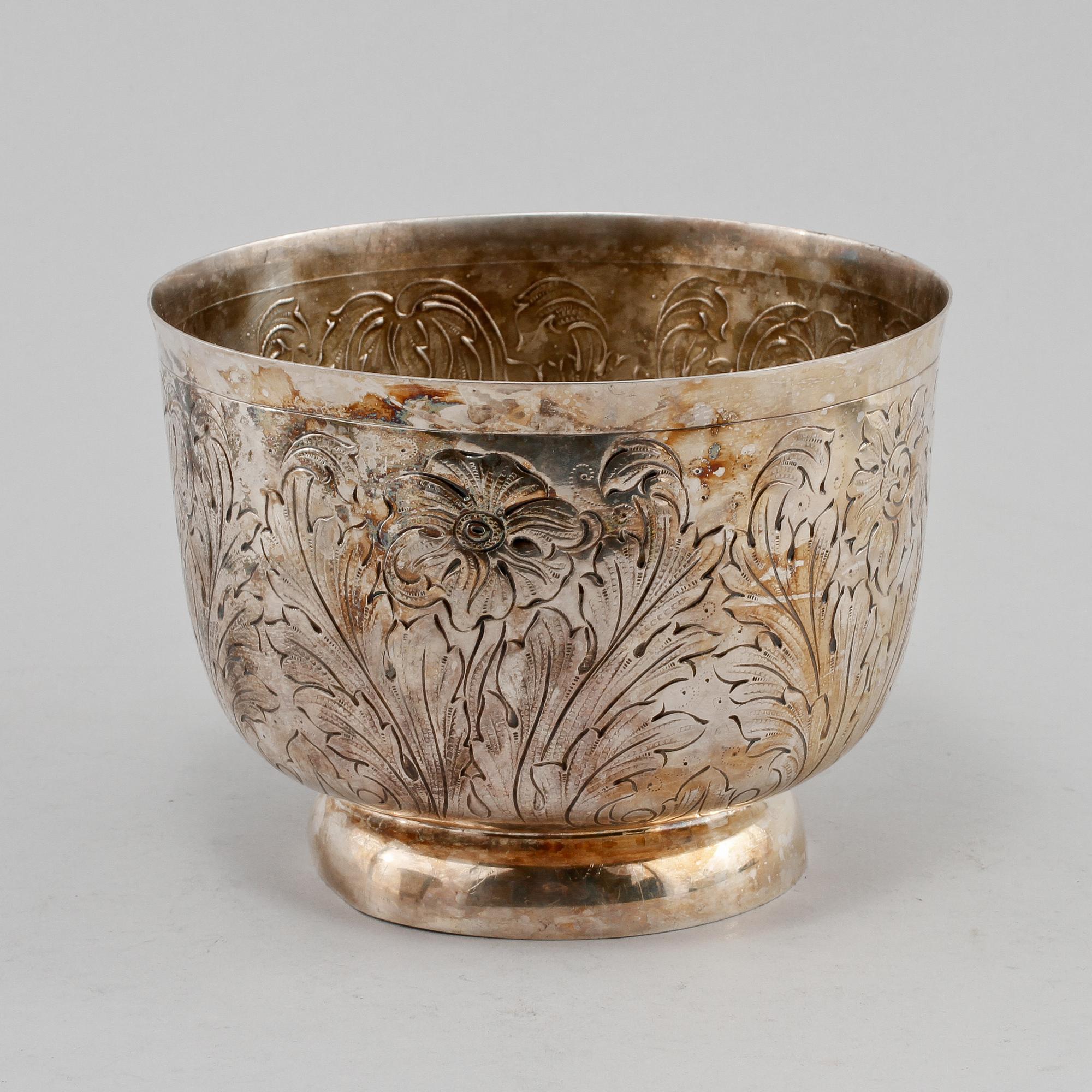 SKÅL, silver, GAB, Stockholm, 1949, vikt 495 g.