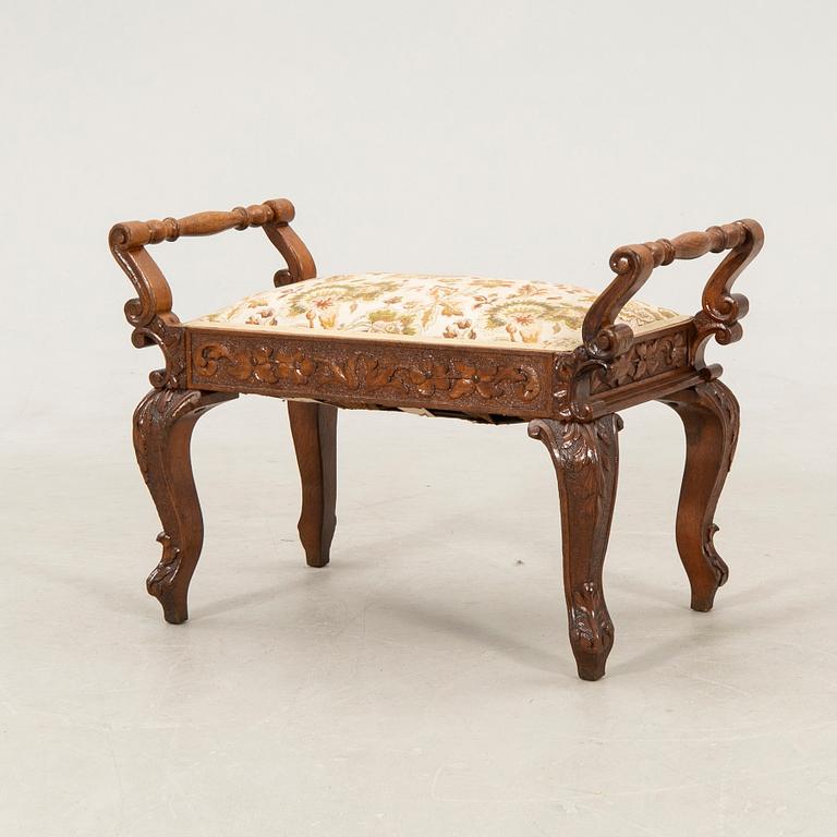 Bench in Rococo style, 20th century.